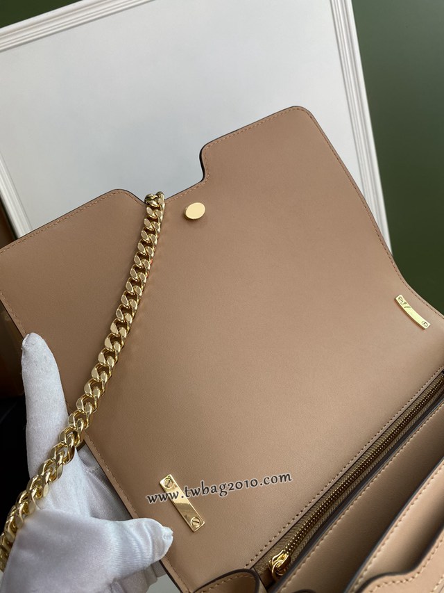 Burberry專門店新款中號TB刺繡絎縫鎖扣包 巴寶莉羔羊皮鏈條單肩斜挎女包 yxb1170